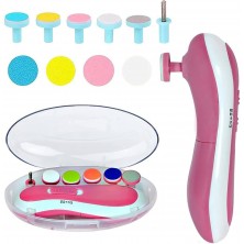 Zelifly Baby Nail Trimmer|Electric & Safe Baby Nail Clippers|6 Grinding Heads For Newborn Toddler Or Adults Toes And Fingernails|Effective Baby Manicure Tools (Multi Color)