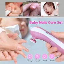 Zelifly Baby Nail Trimmer|Electric & Safe Baby Nail Clippers|6 Grinding Heads For Newborn Toddler Or Adults Toes And Fingernails|Effective Baby Manicure Tools (Multi Color)