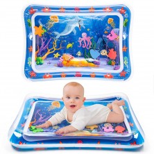 Zelifly Baby Kids Water Play Mat Toys Inflatable Tummy Time Leak-Proof Water Play Mat, Fun Activity Play Center Indoor And Outdoor Water Play Mat For Baby (Water Play Mat), Multicolor
