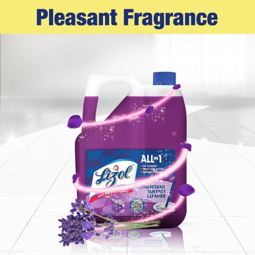 Lizol 5 Litre - Lavender, Disinfectant Surface & Floor Cleaner Liquid