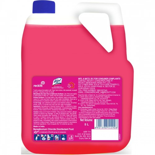 Lizol 5 Litre - Floral, Disinfectant Surface & Floor Cleaner Liquid