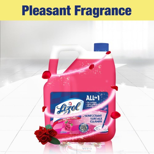 Lizol 5 Litre - Floral, Disinfectant Surface & Floor Cleaner Liquid