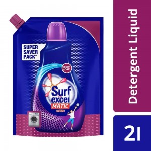 Surf Excel Matic Liquid Detergent Front Load Pouch: 2 Litres