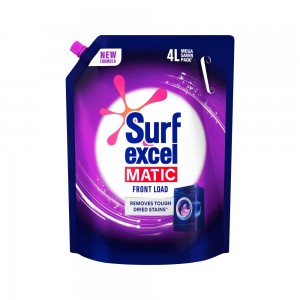 Surf Excel Matic Liquid Detergent Front Load Pouch: 4 L