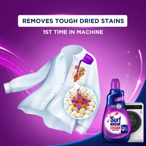 Surf Excel Matic Liquid Detergent Front Load Pouch: 4 L