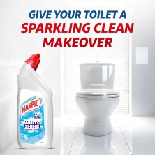 Harpic 1L - Bleach, White and Shine Disinfectant Toilet Cleaner Liquid