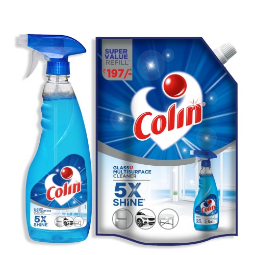 Colin 1 Litre Refill , Glass and Surface Cleaner Liquid |India's #1 Glass Cleaner
