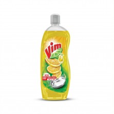 Vim Dishwash Liquid Gel Lemon, With Lemon Fragrance, Leaves No Residue, Grease Cleaner For All Utensils, 750 ml Bottle
