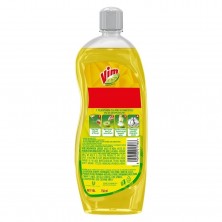 Vim Dishwash Liquid Gel Lemon, With Lemon Fragrance, Leaves No Residue, Grease Cleaner For All Utensils, 750 ml Bottle