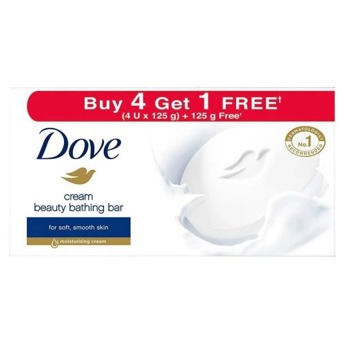 Dove Cream Beauty Bathing Bar: 4x125 gms