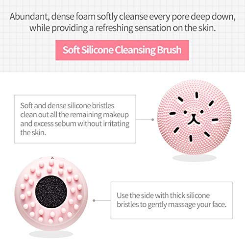Octopus Design Silicone Facial Cleansing Brush Face Exfoliator Massager Beauty Tool -Multicolour