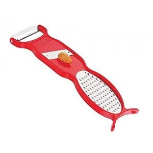 Zelifly Plastic 4 in 1 Peeler, Red