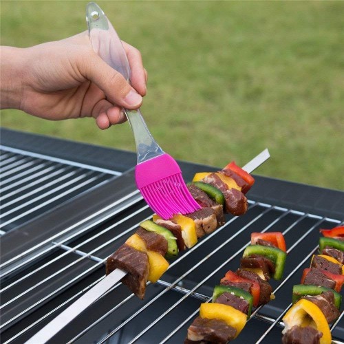  Oil Brush & Spatula Set, Silicone Oil Brush/Pastry Brush, Multi Color
