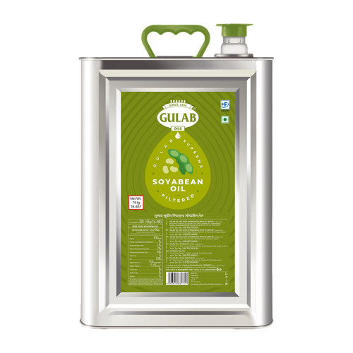 Gulab Refined Soyabean Oil Tin: 15 Liter