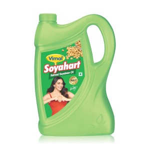 Vimal Soyahart Refined Soyabean Oil | Soyabean Oil for Healthy Lifestyle 5 LITER
