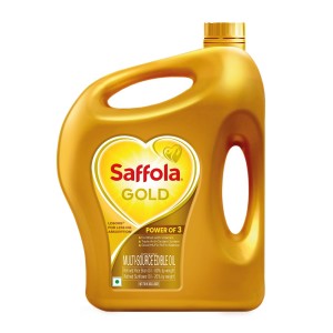 Saffola Gold Multi-Source Edible Oil (3 L): 2.73 kg