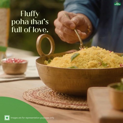 Tata Sampann, High in Fibre Poha(Thick), 1kg